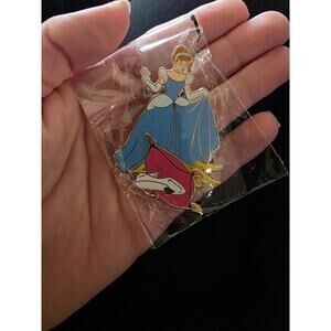 Cinderella Glass Slipper Dangle Quill Disney Pin